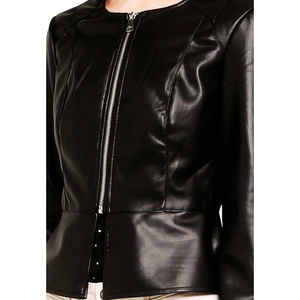 Veste en cuir d'agneau véritable pour femme avec poches, vêtement d'extérieur en cuir véritable de haute qualité, streetwear décontracté, veste en cuir 2026 - Product Image 4