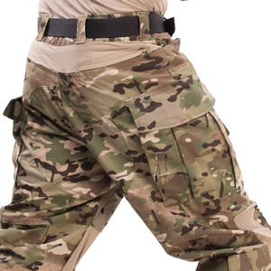 Men's High Waist Work Pants Loose Fit Camo Ripstop Air Soft Hunting Crystal Decoration Durable Pockets Pads <b>Waterproof</b> - Product Image 2