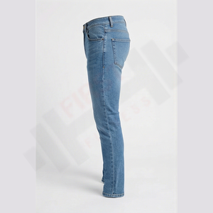 Nouveauté 2025, jean décontracté pour homme, prix bas, denim délavé, pantalon droit, coupe régulière, 100% coton, service OEM - Product Image 3