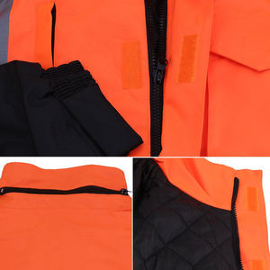 Men Outdoor <b>Hi</b> <b>Vis</b> Working <b>Jackets</b> for Men's Safety High Visibility Reflective <b>Waterproof</b> Safety <b>Jackets</b> - Product Image 2