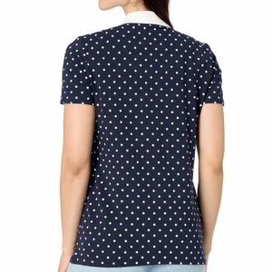 เสื้อโปโลสำหรับผู้หญิง230 GSM เสื้อ100% สีขาวล้วนแบบกำหนดเองเสื้อโปโลแขนสั้นสวมใส่สบายและมีสไตล์ - Product Image 6