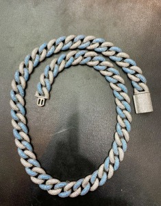 Collier en argent sterling de qualité supérieure plaqué or 22 carats pour chaîne cubaine Hip Hop Moissanite certifiée à un prix raisonnable pour - Product Image 1