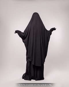 Vente en gros deux pièces de tissu en jersey de coton de qualité supérieure robe modeste à motif solide pour femmes musulmanes modernes et respirantes - Product Image 6