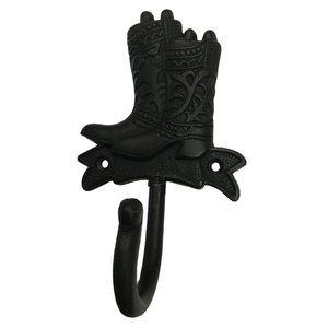 Vente chaude Qualité exceptionnelle Installation de fixation de vis 100% Matériau en fonte Utilisation Crochet mural en laiton noir Manteau de conception élégante - Product Image 1