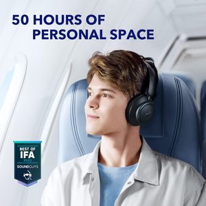 <span class=keywords><strong>Casque</strong></span> <span class=keywords><strong>audio</strong></span> à réduction de bruit active adaptative Anker Soundcore Space Q45, 50 heures d'autonomie, <span class=keywords><strong>audio</strong></span> haute résolution LDAC, pour les voyages et le bureau - Product Image 4