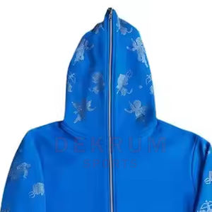 Tissu respirant pull Style hommes strass à capuche poche Style fait haute vente strass à capuche - Product Image 5