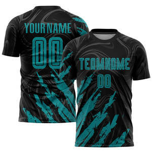 Camiseta de fútbol ligera sublimación logotipo personalizado al por mayor OEM poliéster secado rápido transpirable camiseta de fútbol uniforme - Product Image 1