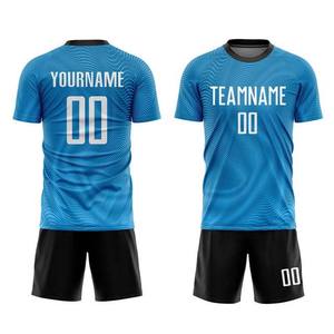 Traje de fútbol de poliéster con estampado personalizado por sublimación, venta al por mayor, ropa deportiva personalizada para equipos, camiseta de fútbol para adultos - Product Image 1