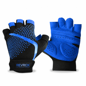 Gants de fitness demi-doigts avec logo personnalisé, rembourrage en mousse, protection des paumes, pour musculation, entraînement, cross-fit et haltérophilie - Product Image 4