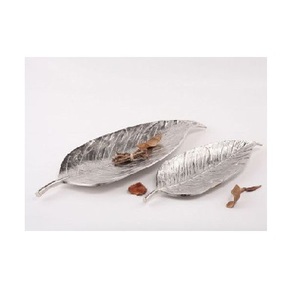 Plateau de service en métal de qualité supérieure fait à la main élégant décoratif en aluminium doré pour fruits - Product Image 6