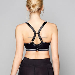 Venta al por mayor Fitness Nueva llegada Mujeres Ajustable Correa de hombro Sujetador deportivo de alta elasticidad Gimnasio Top Bra Mujeres Entrenamiento - Product Image 3
