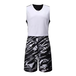 Uniforme de baloncesto personalizable de poliéster para hombre, conjunto de chica de talla grande, último diseño, logotipo personalizado, bordado, ropa deportiva transpirable - Product Image 5