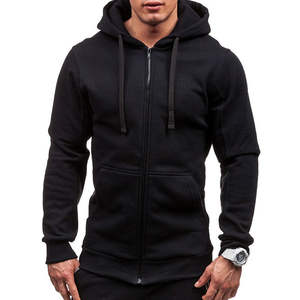 Sudadera con Capucha y Cremallera para Hombre, Diseño Personalizado, Chaqueta de Forro Polar, Sudadera Deportiva para Gimnasio, Venta al Por Mayor OEM - Product Image 5