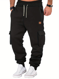 <b>Men's</b> Solid Color Cargo Pants <b>Men's</b> Multi-Pocket Long Trousers Loose Casual Outdoor Pants <b>Men</b> Outdoor Casual <b>Work</b> Pants Hip-Hop - Product Image 2