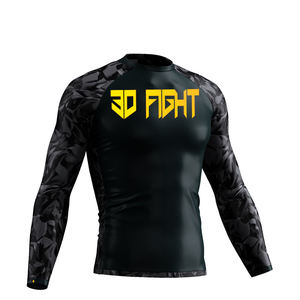 Rashguard fabricante barato personalizado impreso Rash Guard no Gi Rash Guard para hombres de manga corta - Product Image 4