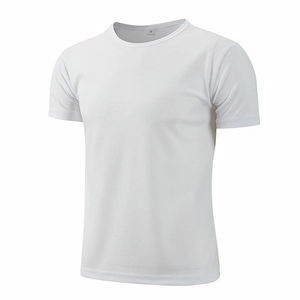 Camiseta deportiva de cuello redondo de secado rápido, camisetas de gimnasio, camiseta de Fitness, camiseta para correr, ropa deportiva transpirable para hombres, servicio de clase - Product Image 1