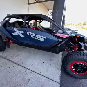 Nuevo CAN-AM Maverick R Max X RS 2025 de Grado Industrial, DIY OEM, Smart-Shox, Azul Polvoriento, Rojo Legión, Origen Estadounidense, 1 Año de Garantía - Product Image 1
