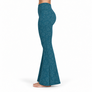 High Quality <b>Bell</b> Bottom Legging Provides Flexible Material Comfortable Construction & Flared Shape For Casual Active & Fashion - Product Image 2
