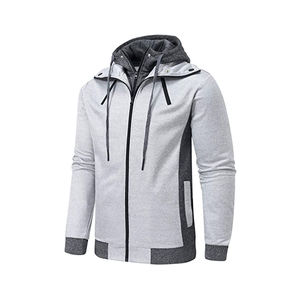 Wholesale 100% Cotton Custom <b>Vintage</b> <b>Zip</b>-<b>Up</b> <b>Hoodies</b> Streetwear <b>Zip</b>-<b>Up</b> Men's <b>Hoodies</b> - Product Image 3