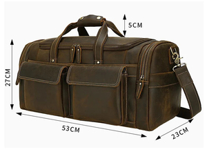 กระเป๋าเดินทางหนังแท้สำหรับผู้ชาย - Product Image 5