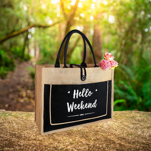 WHOLESALE PRICE FACTORY SUPPLY SOFT JUTE MATERIAL STANDARD <b>SIZE</b> JUTE <b>BAGS</b> for SHOPPING and TRAVELLING - Product Image 5