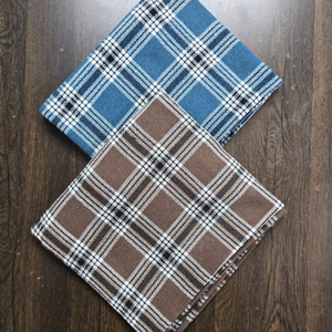 Tela de algodón de calidad de exportación Dobby Check Slub textil suave y transpirable para la fabricación de prendas de vestir - Product Image 1