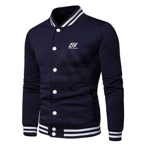 Chaqueta Universitaria de Invierno para Hombre, Estilo Moderno, Cuello Alto, Estilo Urbano, Ecológica, Transpirable, Resistente al Viento, 100% Algodón - Product Image 1