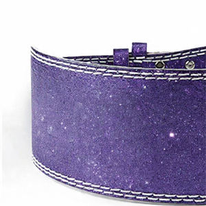 Cinturones de levantamiento de pesas de alta resistencia con soporte lumbar, doble hebilla, cinturón de cuero de 10 mm para entrenamiento, antideslizante - Product Image 2