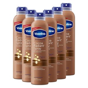 Vaseline Intensive Care Spray Hydratant pour Peaux Sèches Cocoa Radiant, à base de 100% de beurre de cacao pur, 6,5 oz (lot de 6) - Product Image 1