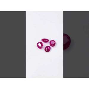 Rubis naturel du Mozambique, ovales calibrés 7x9mm 8x10mm, taille brillant, taille coussin, qualité diamant, pierre précieuse en vrac, traitement thermique - Product Image 3
