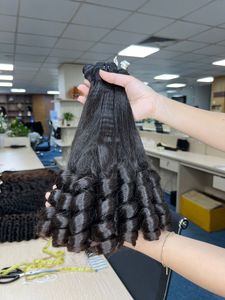 Fumi 100% Natural cutícula alineada virgen camboyano paquetes de cabello humano extensiones de cabello Remy trama de piel ondulada profunda - Product Image 2