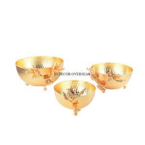 ชุดชามผิวสัมผัสโลหะสีดำ3ใบทนความร้อนวัสดุเคลือบผง - Product Image 2