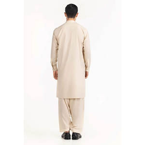 Shalwar Kameez Hombres de secado rápido hechos a medida de alta calidad en color sólido Superventas Fabricación personalizada Hombres Shalwar Kameez - Product Image 3