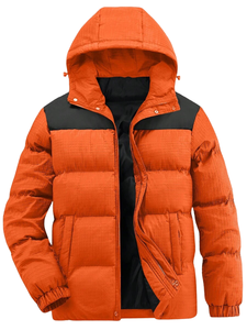 Chaqueta acolchada de invierno para exteriores Chaqueta acolchada de burbujas acolchada gruesa para hombre personalizada - Product Image 5