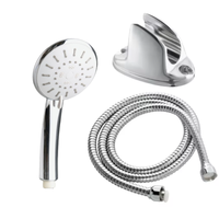 Pommeau de douche rond à jet de pluie moderne, haute pression, économiseur d'eau, finition chromée, pour salle de bain d'hôtel