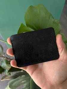 Cartera de cuero de vaca con cremallera para hombre, tarjetero promocional para tarjetas de crédito, 2017 - Product Image 3