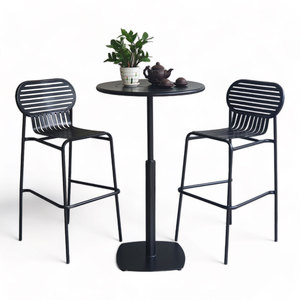 CBCF274 Combo Set 60cm Iron <b>Bar</b> <b>Table</b> <b>and</b> 2 Iron <b>Bar</b> <b>Stools</b> Women's Coats Product Category - Product Image 1