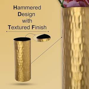 Metal <b>Vase</b> for home decoration Lander Customizable Home Wedding Event Party Decorations Gold Metal <b>Vases</b> for Home Decor - Product Image 3