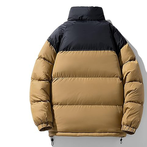 Veste matelassée en laine pour homme, capuche, style streetwear, fermeture éclair sur le devant, service OEM disponible, standard - Product Image 2
