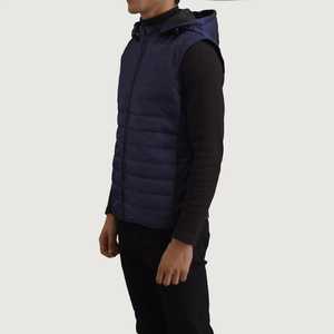 Chaleco acolchado transpirable para hombre, chaqueta sin mangas de invierno cálida ligera para exteriores, estilo informal - Product Image 4