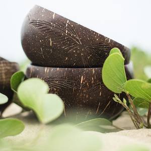 Cuencos de cáscara de coco de Color Natural, cuencos hechos a mano, con diseño moderno de lujo, Natural y respetuoso con el medio ambiente, de Vietnam - Product Image 6