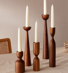 Ensemble élégant de bougeoirs en bois pour les services commémoratifs et la décoration de centre de table funéraire du Vietnam - Product Image 6