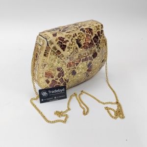 กระเป๋าคลัทช์สุดหรูลายดอกทานตะวันคริสตัลกระเป๋าถือสำหรับงานเลี้ยงเจ้าสาวโดย tradebyd - Product Image 1