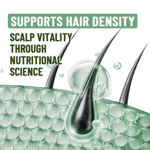 Vitamin Penumbuh Rambut Herbal Kunyah Suplemen Diet dengan <span class=keywords><strong>Biotin</strong></span> Pil Anti-Rontok 60 Tablet - Product Image 6