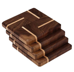 Posavasos de café y té de nogal, taza Natural de estilo clásico, accesorio de cocina, posavasos de madera para bebidas, café, té - Product Image 3