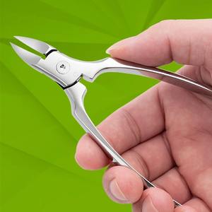 Cortaúñas Profesional de Acero Inoxidable para Hombre, Alicates de Punta de Águila Plateados, Adecuados para Uñas Gruesas y Duras, Pinzas para Cutículas - Product Image 2