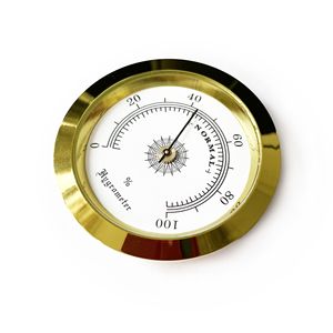 Hygromètre analogique AEK-Tech, cadre doré, cadran blanc, 50 mm - Product Image 2