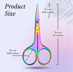 Tijeras para uñas con hoja curva recubierta de Titanio, precio al por mayor, tijeras para cutículas de acero inoxidable para manicura, tijeras de belleza para hombres - Product Image 2