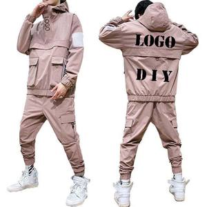 ชุดวอร์มเล่นกีฬา2ชิ้นสำหรับผู้ชายและผู้หญิงชุดวอร์มสำหรับฤดูหนาวพิมพ์ลายคุณภาพสูงสามารถปรับแต่งโลโก้ได้ - Product Image 3