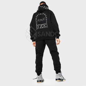 ชุดวอร์มผู้ชายคุณภาพสูง ระบายอากาศได้ดี ประดับด้วยคริสตัล สำหรับฤดูหนาว พร้อมบริการออกแบบและโลโก้ตามสั่ง - ตัวเลือกฉลากส่วนตัว - Product Image 2